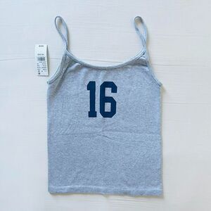 BNWT Brandy Melville/John Galt Grey Navy 16 skylar tank top